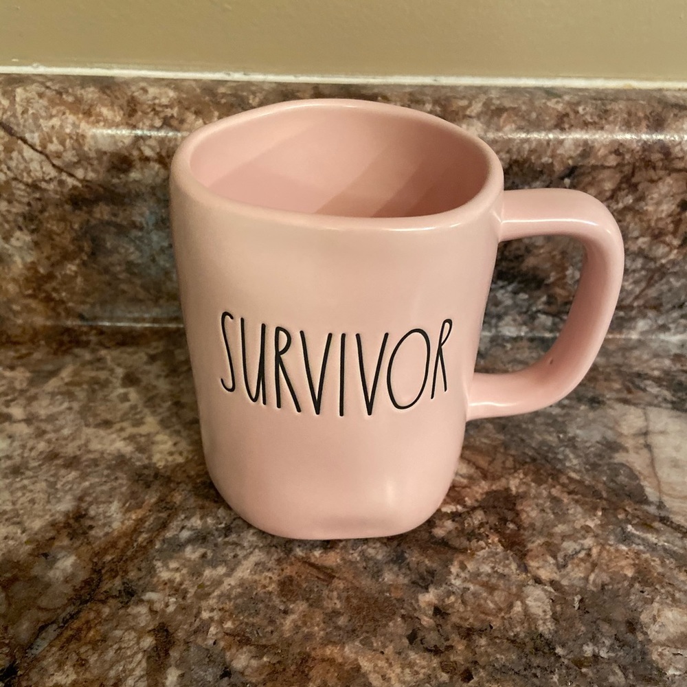 Rae Dunn Pink Survivor mug